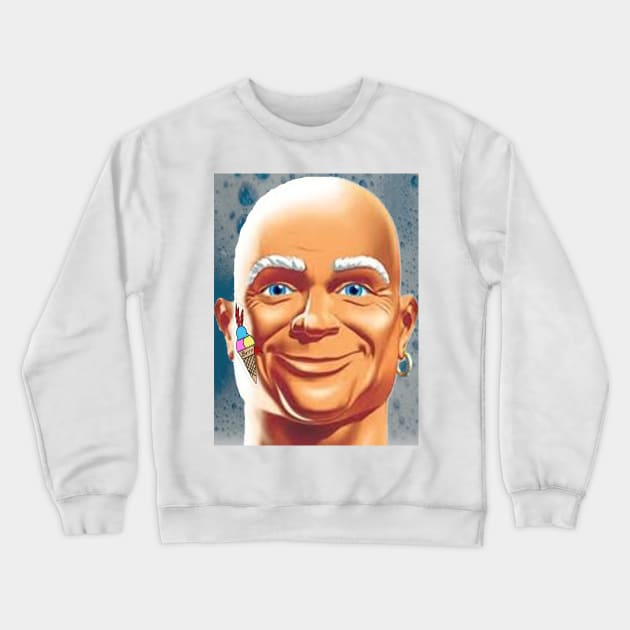 Mr. Clean Mane Crewneck Sweatshirt by CONSTANTROTATION